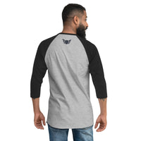 Load image into Gallery viewer, Screen Printed 3/4 sleeve raglan shirt
